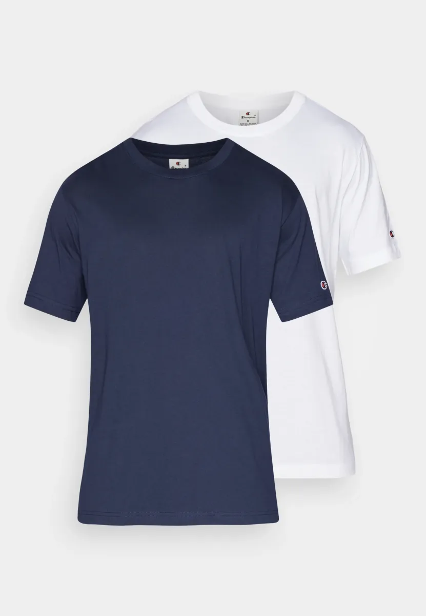 CREWNECK TEE 2 PACK - T-Shirt basic - white/navy