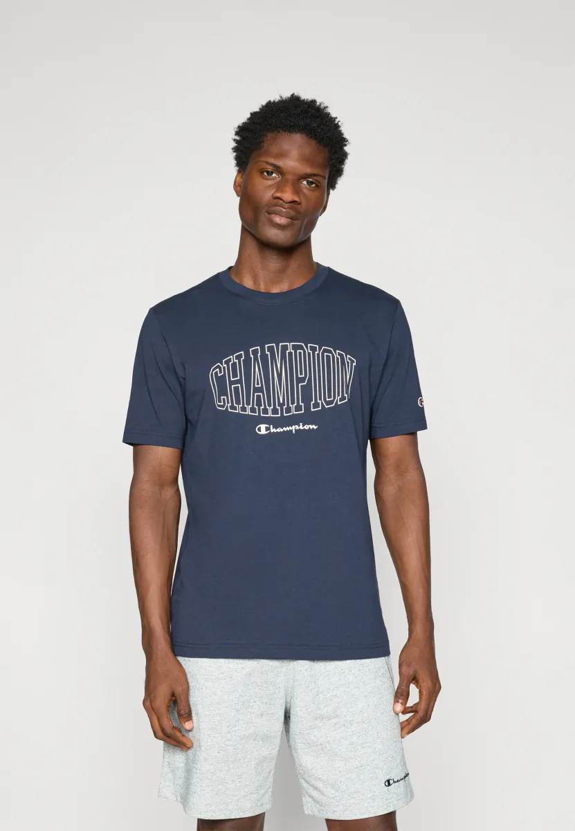 CREWNECK WITH GRAPHICS - T-Shirt print - navy