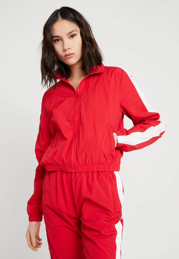 CRINKLE  - Trainingsjacke - red/white
