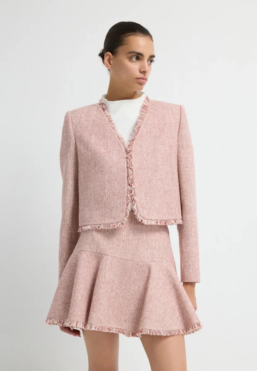 CROP - Blazer - rose melange