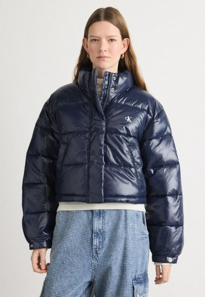 CROP PUFFER JACKET - Winterjacke - inkwell
