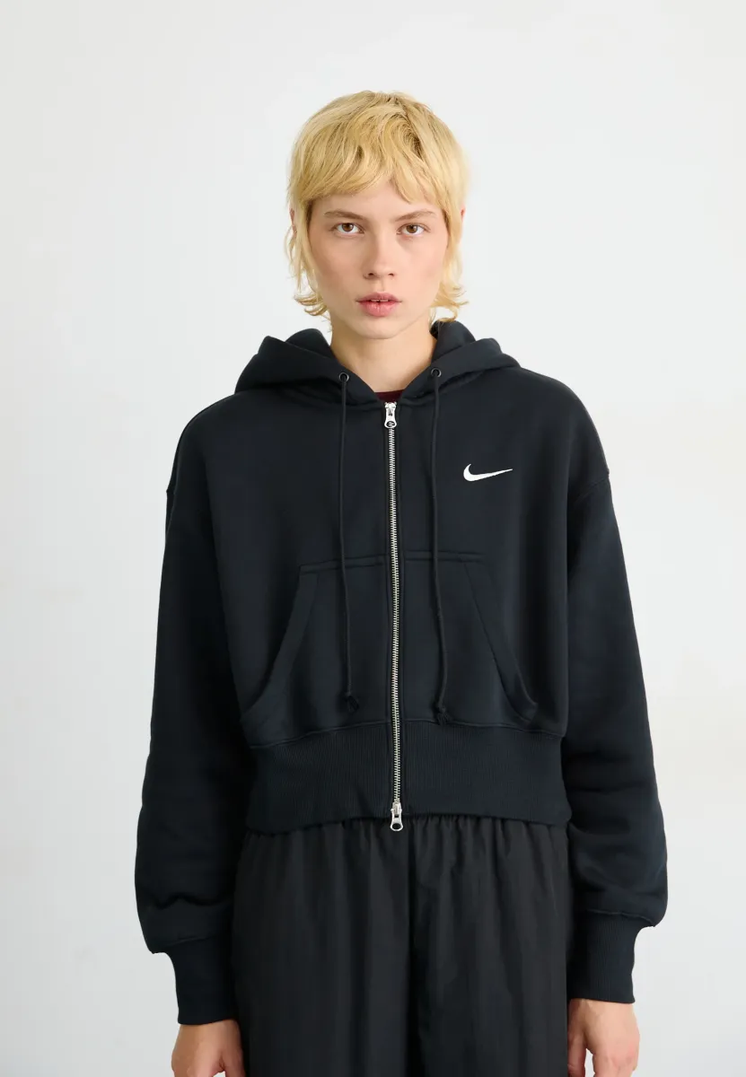 CROP - Sweatjacke - black/sail