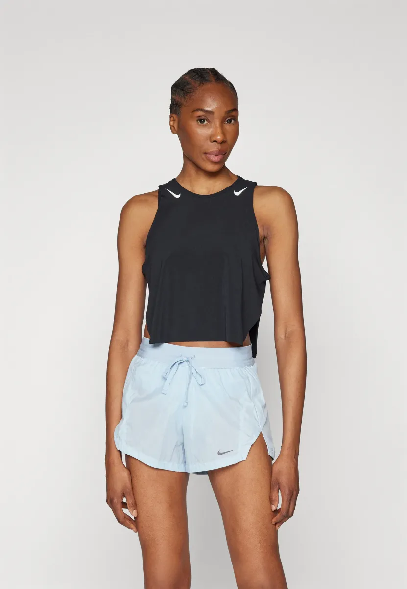 CROP TANK - Top - black/white