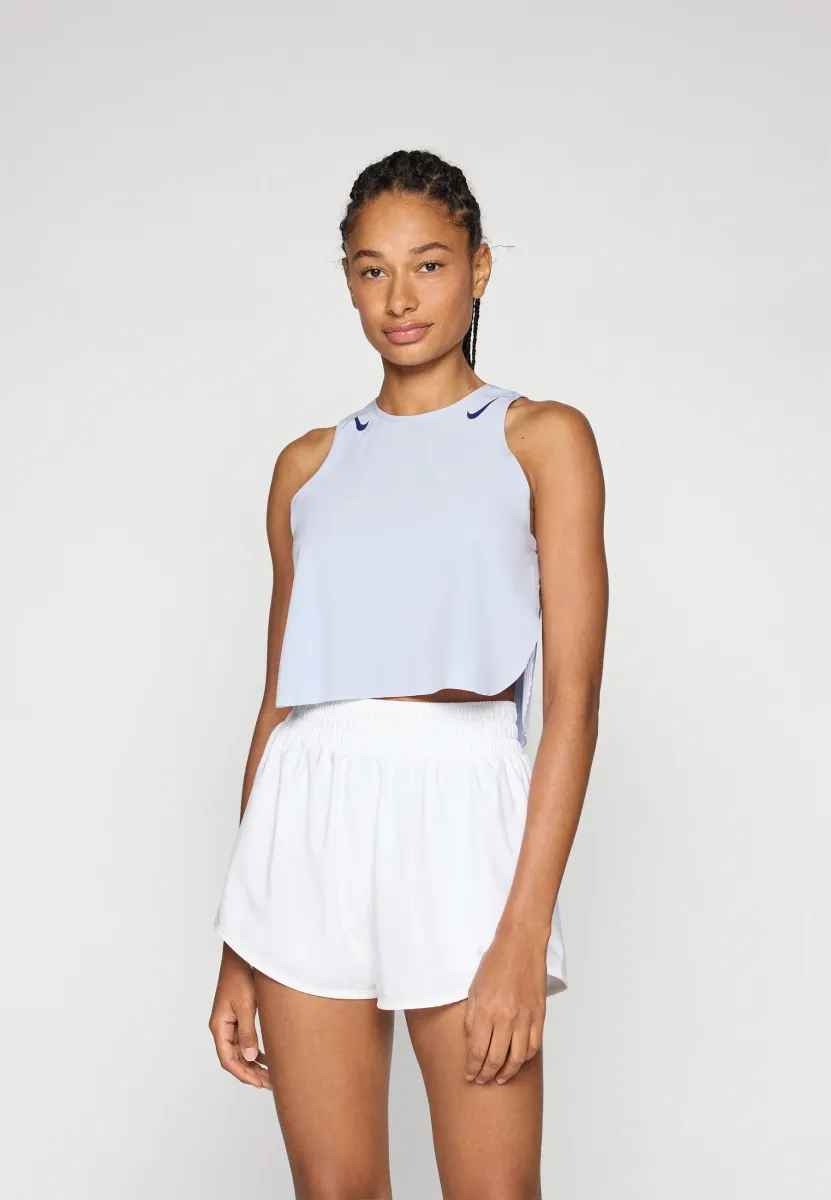 CROP TANK - Top - ghost/blue void
