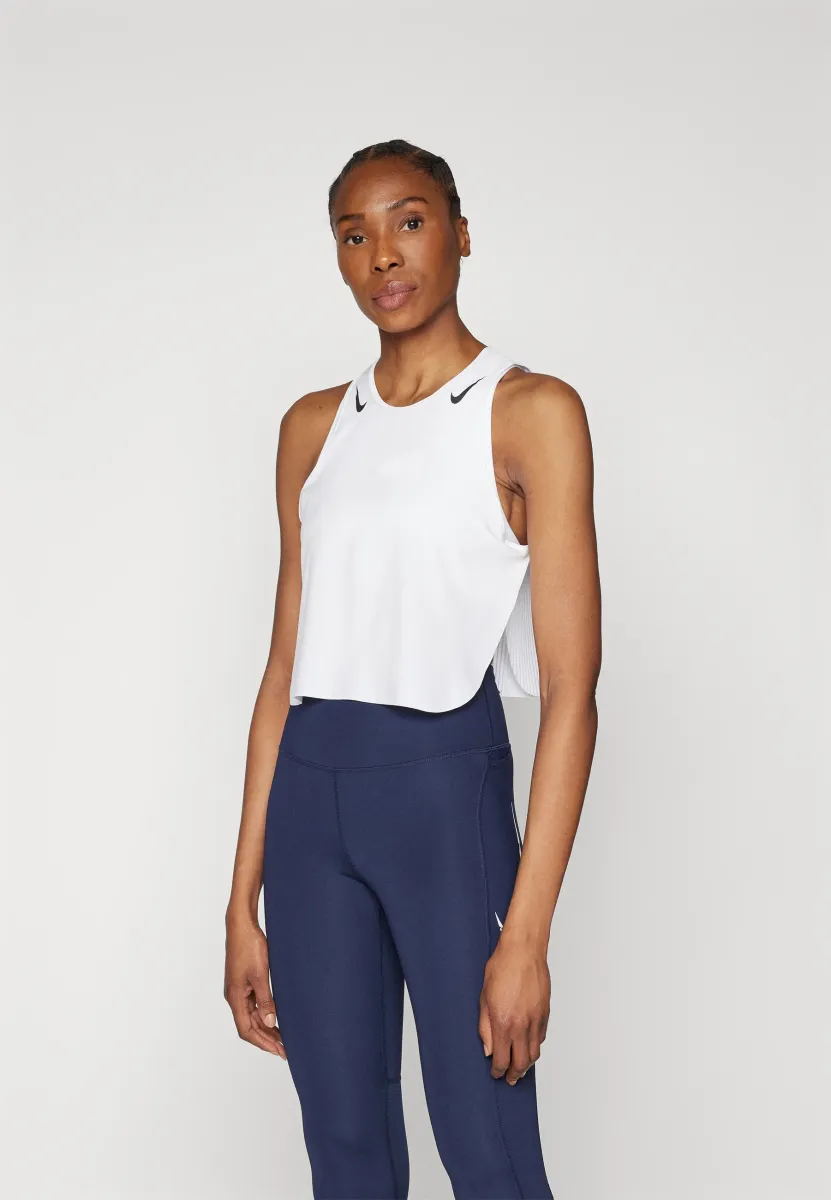 CROP TANK - Top - white/black
