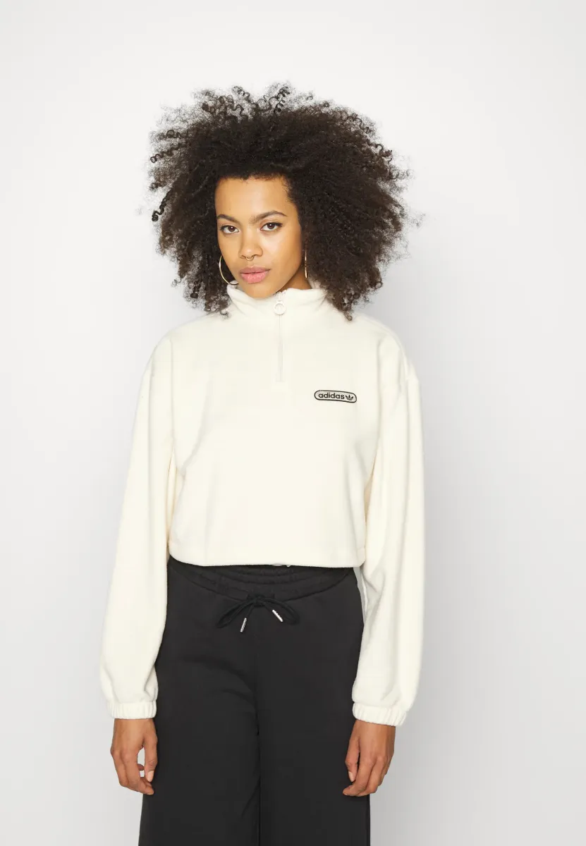 CROPPED - Fleecepullover - white