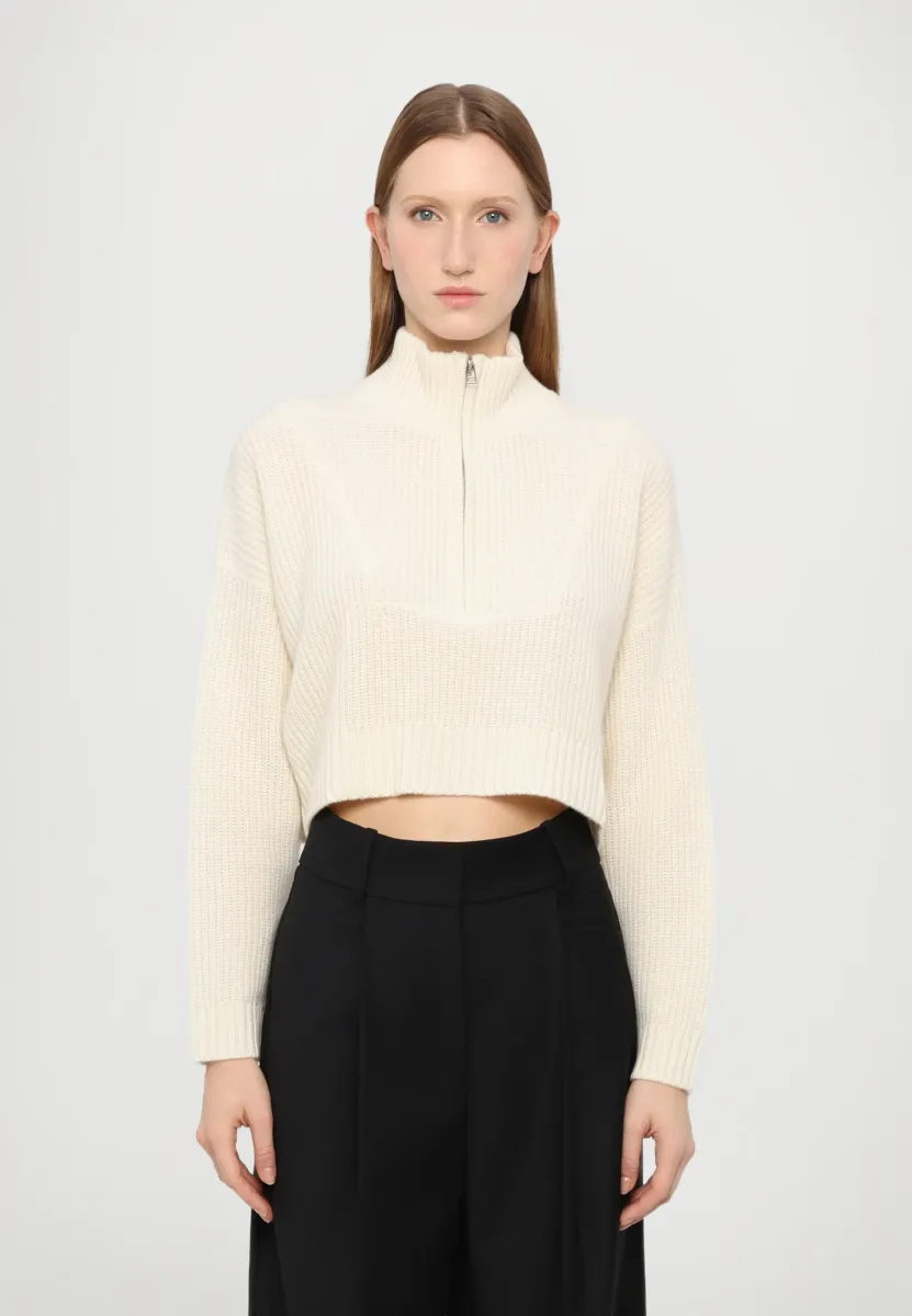 CROPPED HAMPTON - Strickpullover - ivory
