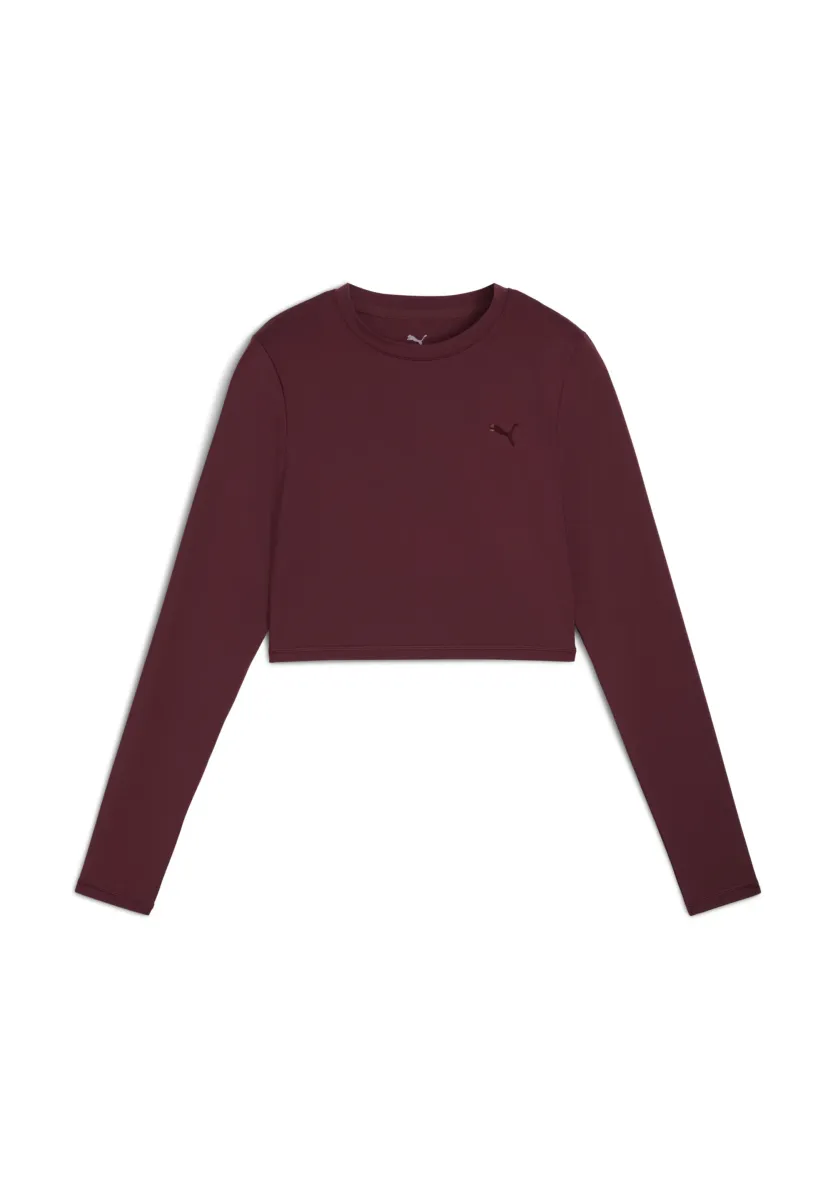 CROPPED - Langarmshirt - ruby shimmer