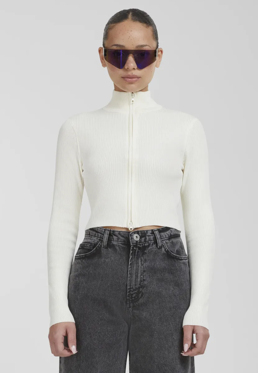 CROPPED - Strickjacke - whitesand