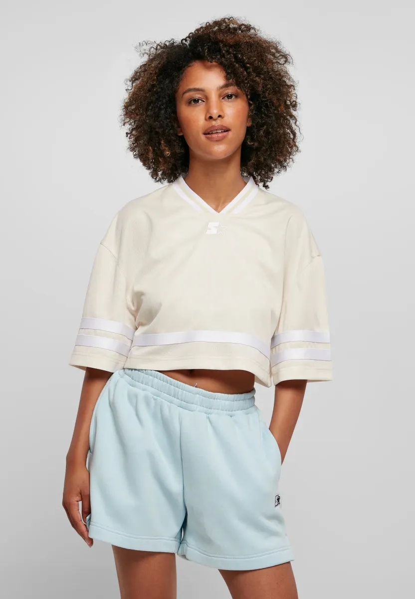 CROPPED  - T-Shirt print - palewhite/white