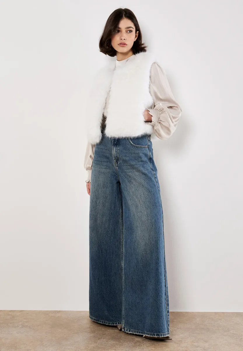 CROPPED - Weste - white