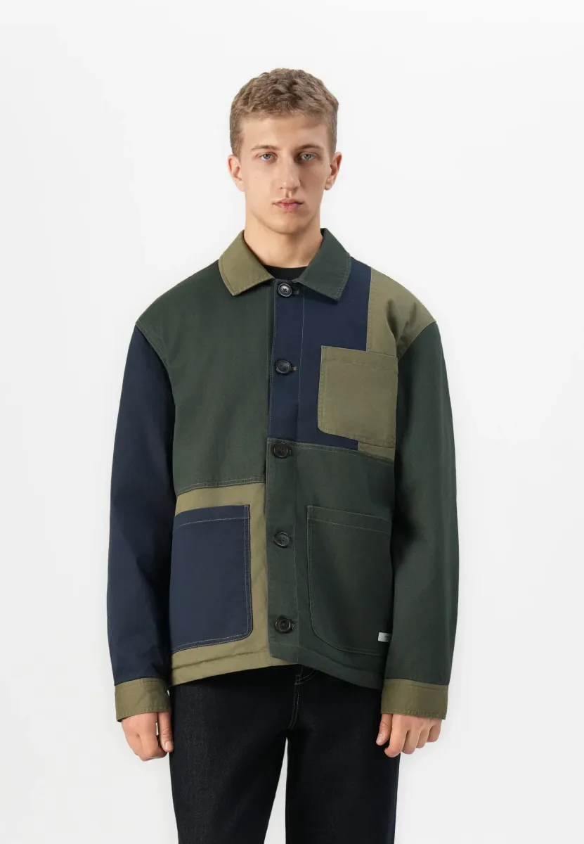 CROSS ROADS PATCHWORK OVERSHIRT - Übergangsjacke - raven
