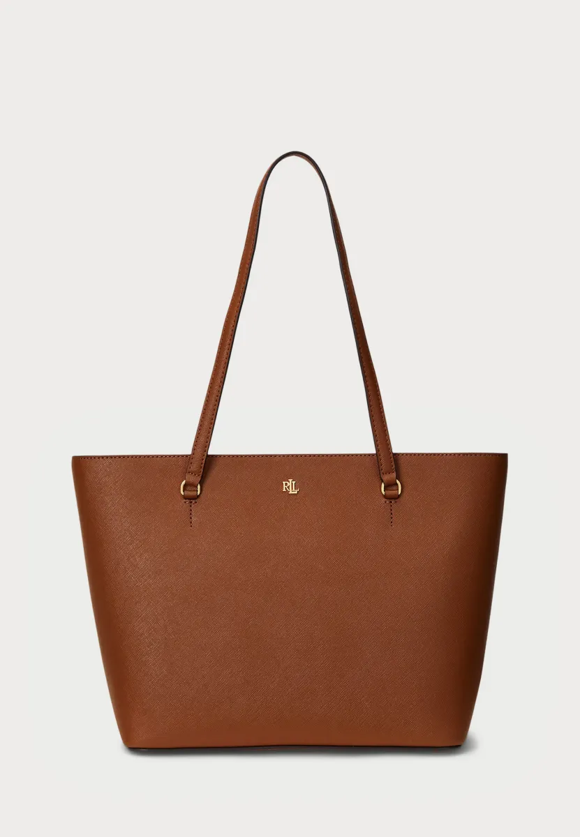 CROSSHATCH LEATHER MEDIUM KARLY TOTE - Handtasche - light brown
