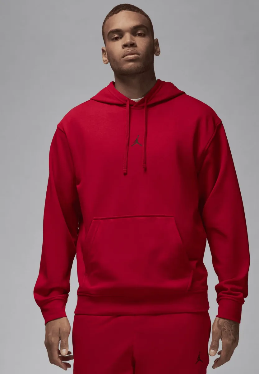 CROSSOVER FLEECE - Kapuzenpullover - gym red black