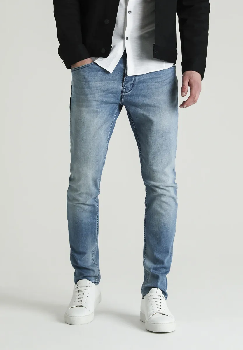 CROWN BARKIS - Jeans Straight Leg - blue