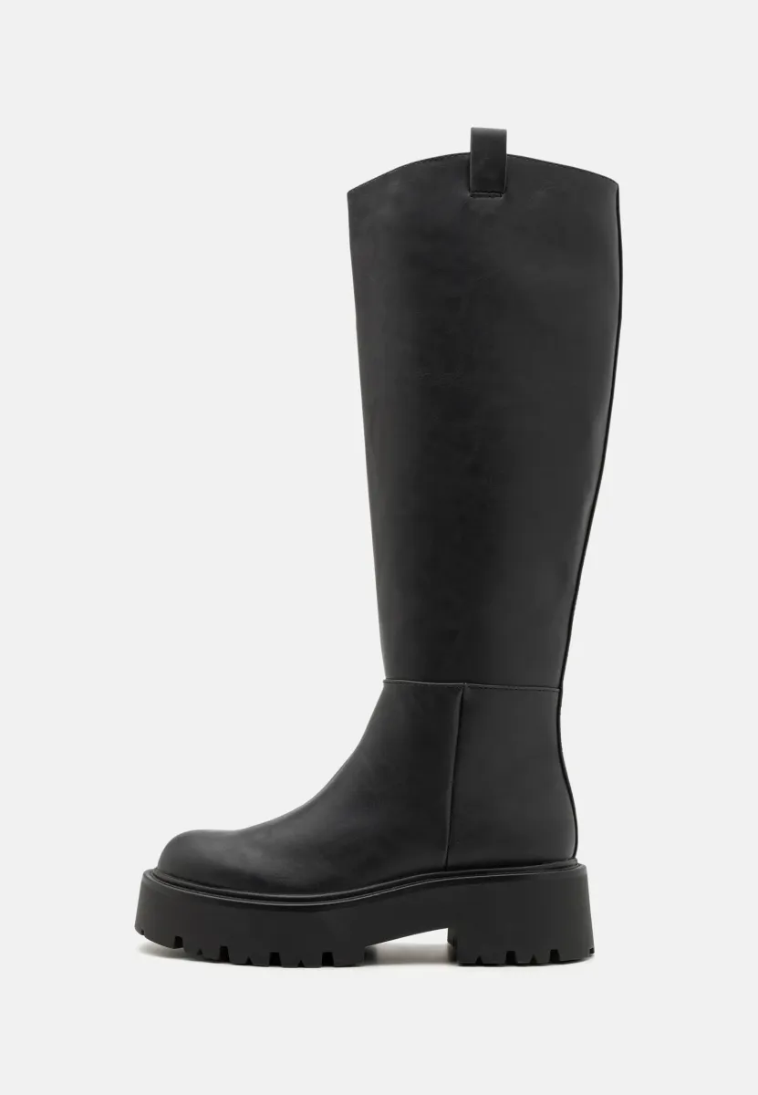 CROWWW - Plateaustiefel - black paris