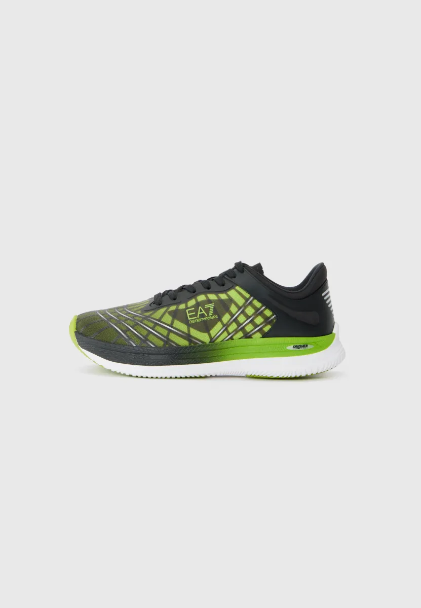 CRUSHER SPEED UNISEX - Sneaker low - black/macaw green