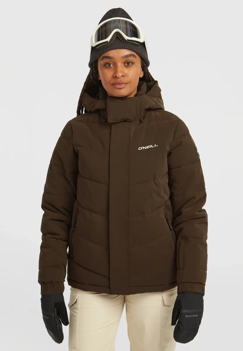 CRUZ HYBRID PUFFER - Skijacke - coffee bean