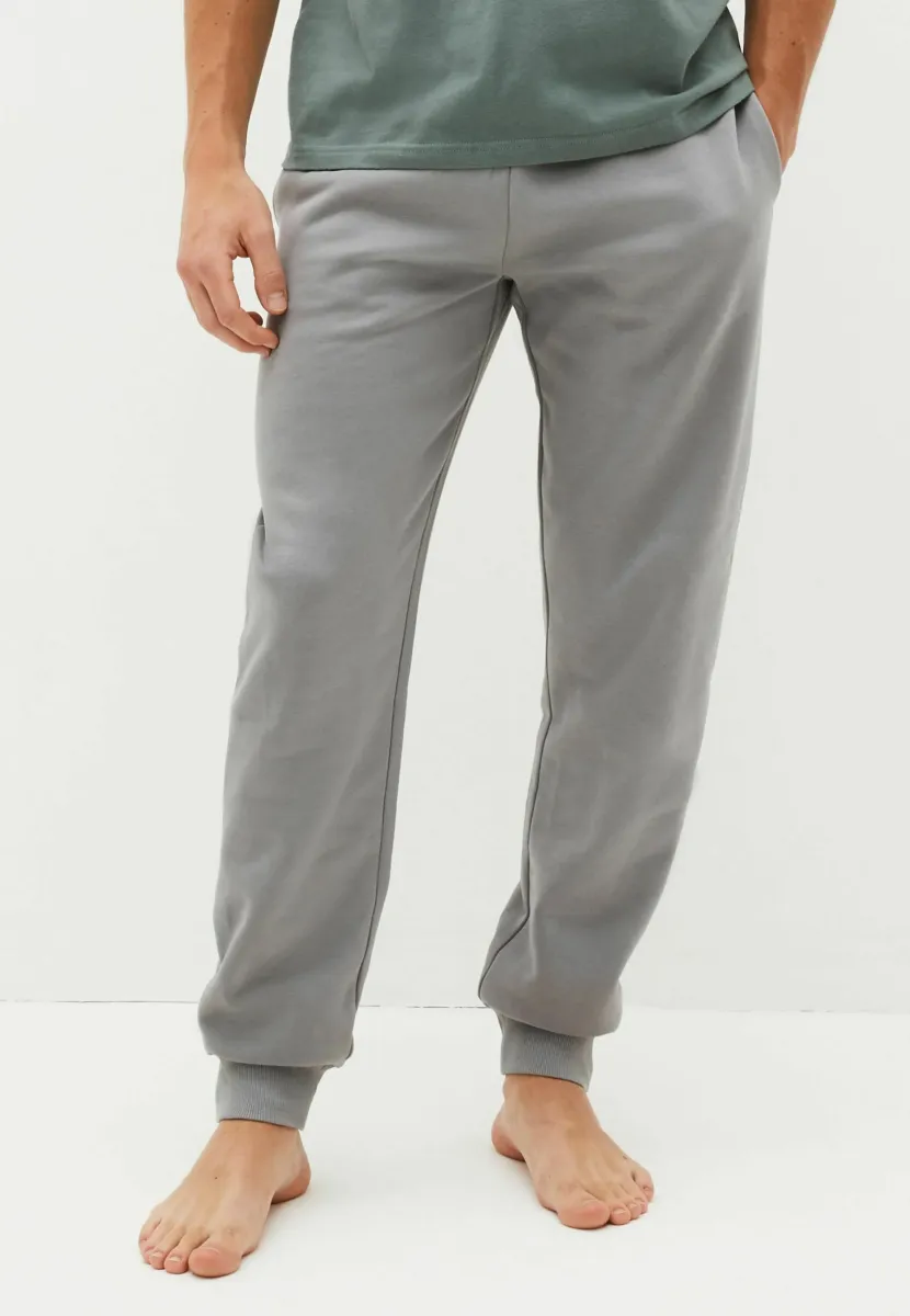 CUFFED PYJAMA BOTTOMS REGULAR FIT - Jogginghose - pale grey