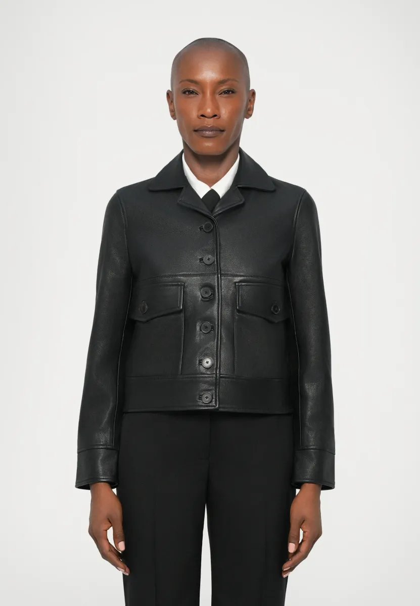 CUIR - Lederjacke - black