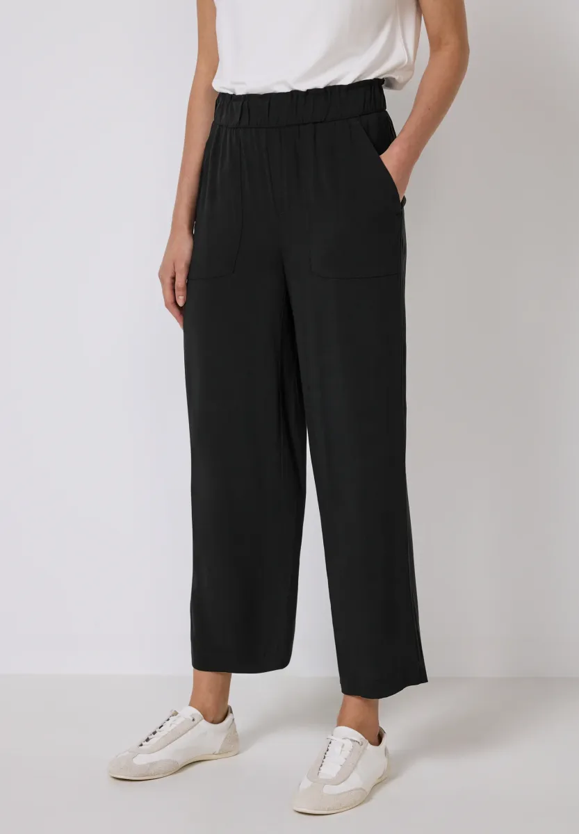 CULOTTE - Stoffhose - schwarz