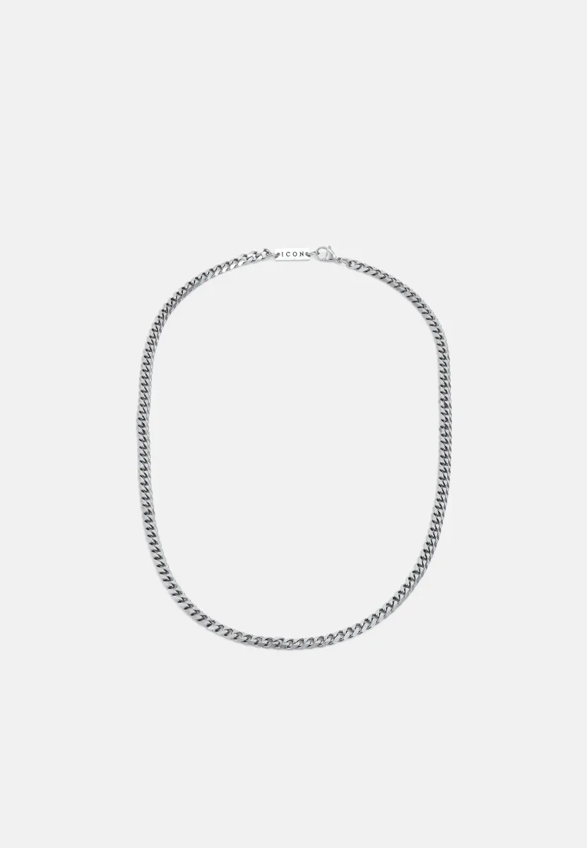CURB CHAIN - Halskette - silver-coloured