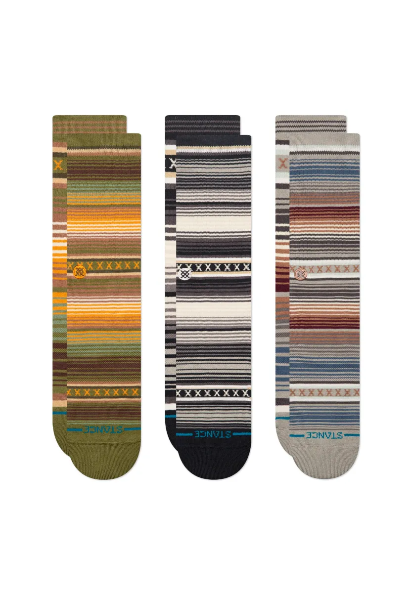 CURREN UNISEX 3 PACK - Socken - green