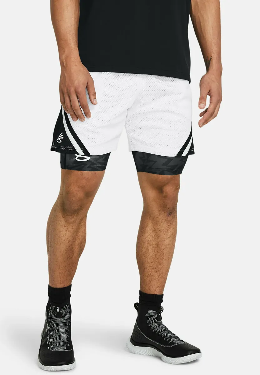 CURRY MESH - Kurze Sporthose - white
