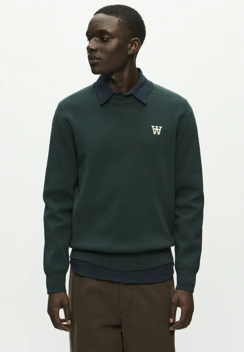 CURT CREW NECK - Strickpullover - green gables