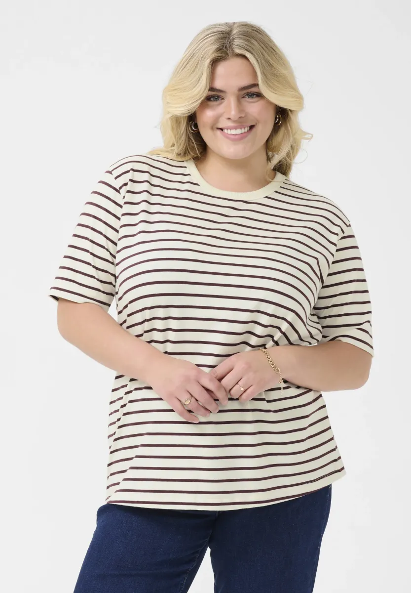 CURVE KCWINNI 1/2 - T-Shirt print - ant. white fudge stripe