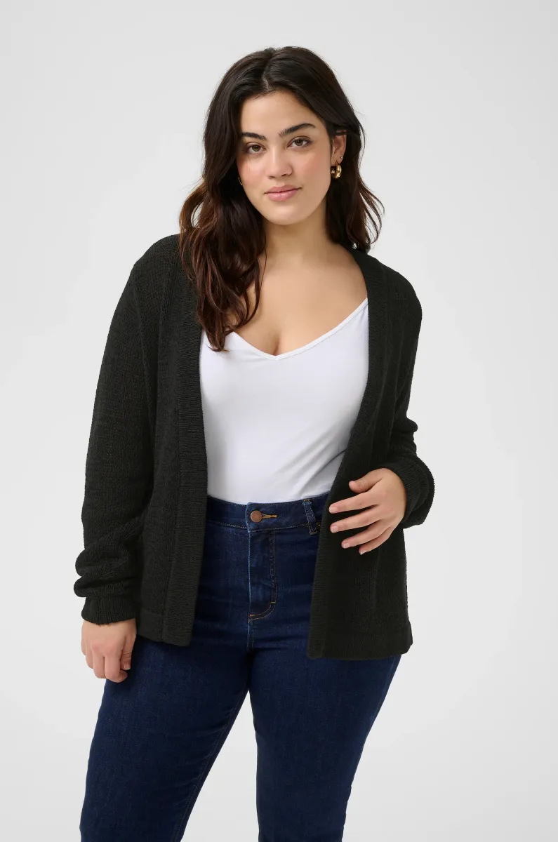 CURVE - Strickjacke - black deep