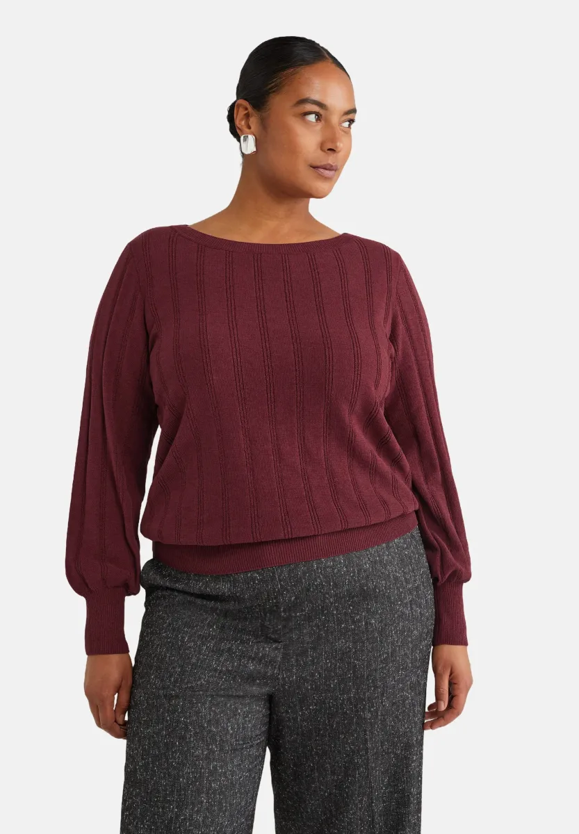 CURVE - Strickpullover - vintage red