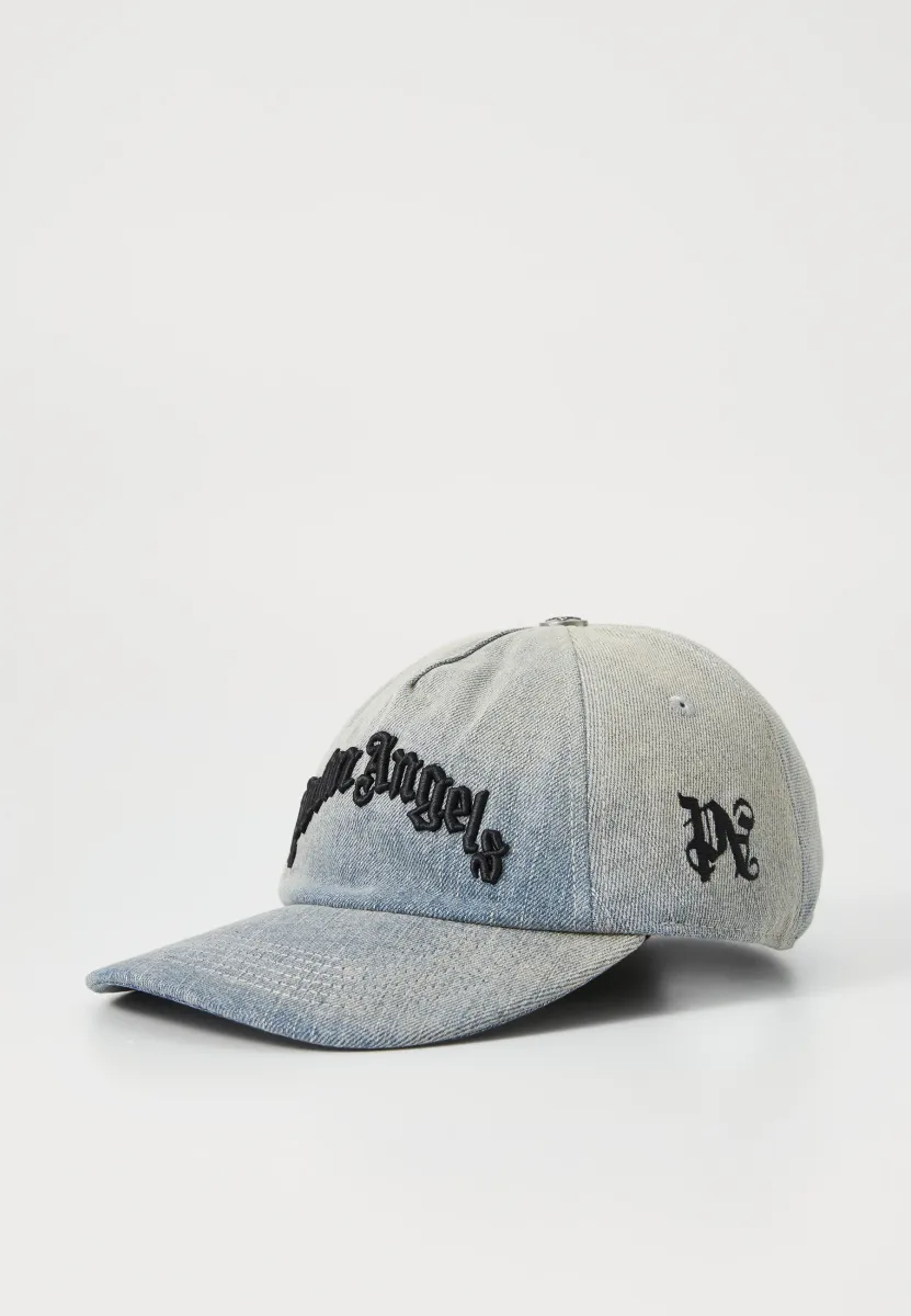 CURVED LOGO - Cap - medium blue/black