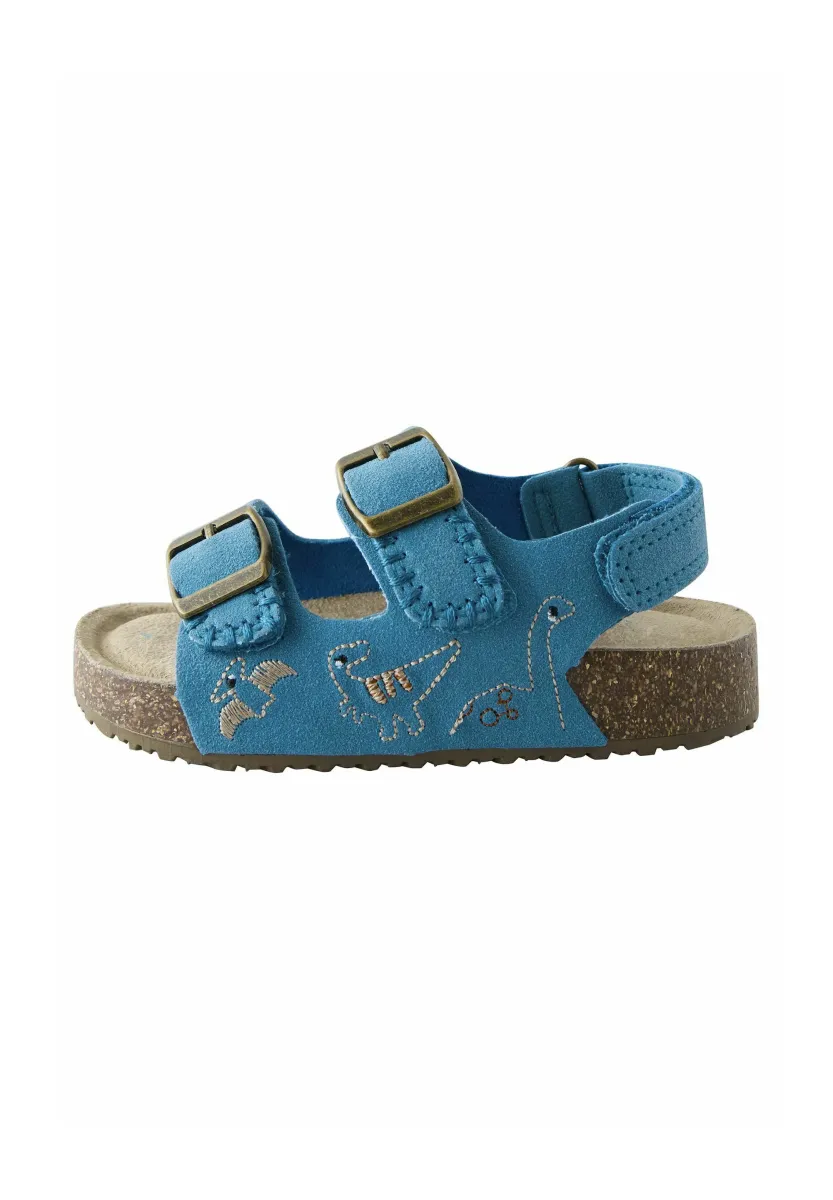 CUSHIONED DOUBLE BUCKLE TOUCH FASTENING STANDARD - Lauflernschuh - blue dinosaur