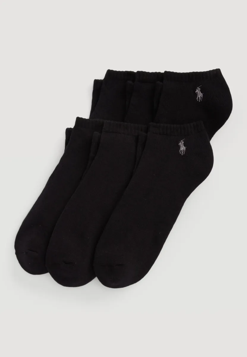 CUSHIONED LOW CUT SOCK 6 PACK - Socken - black