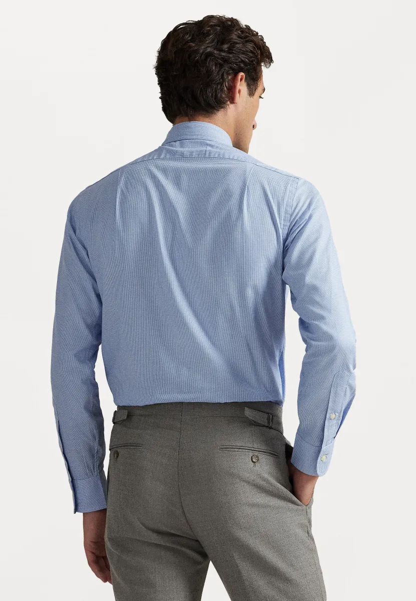 CUSTOM FIT HOUNDSTOOTH TWILL SHIRT - Hemd - white/blue