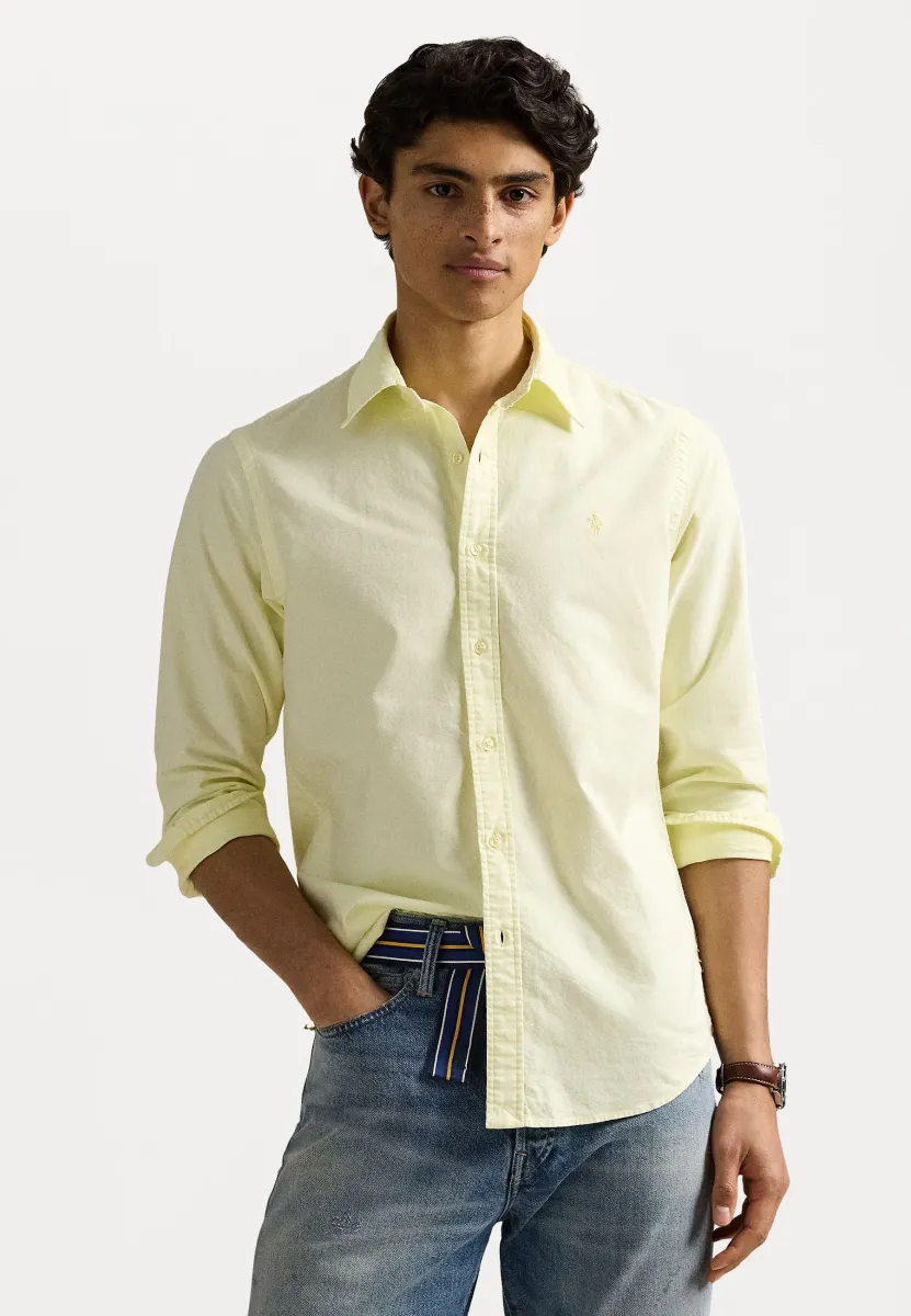 CUSTOM FIT MINERAL DYED OXFORD SHIRT - Hemd - lime