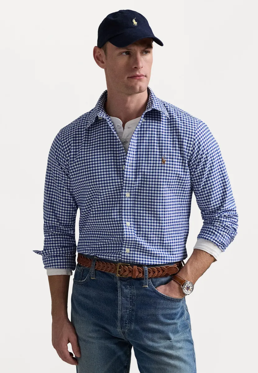 CUSTOM FIT OXFORD SHIRT - Hemd - blue/white
