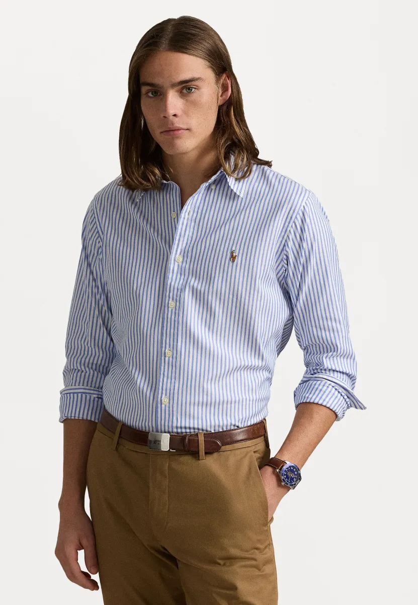CUSTOM FIT STRIPED SHIRT - Hemd - blue/white