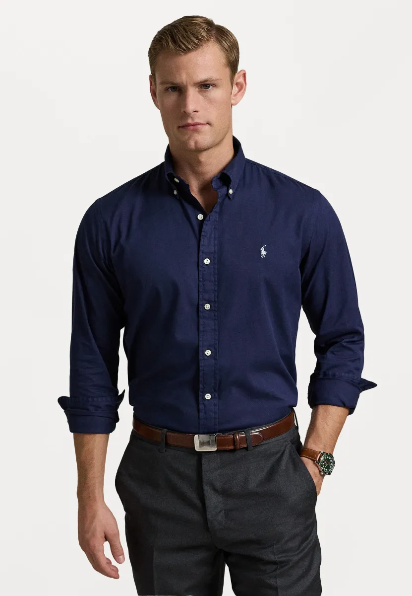 CUSTOM FIT TWILL SHIRT - Hemd - newport navy