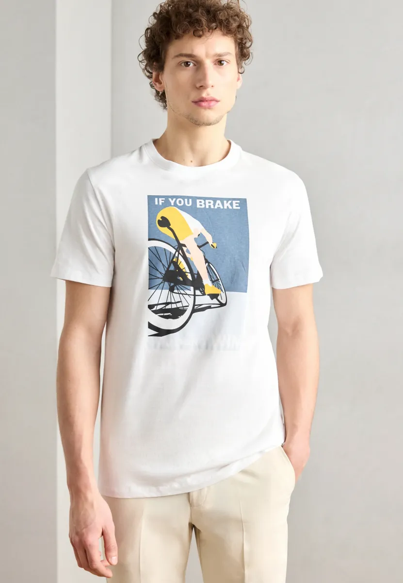 CYCLING TEE - T-Shirt print - blue