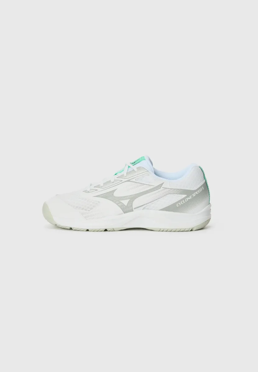 CYCLONE SPEED 5 - Volleyballschuh - white/black/frozen emerald