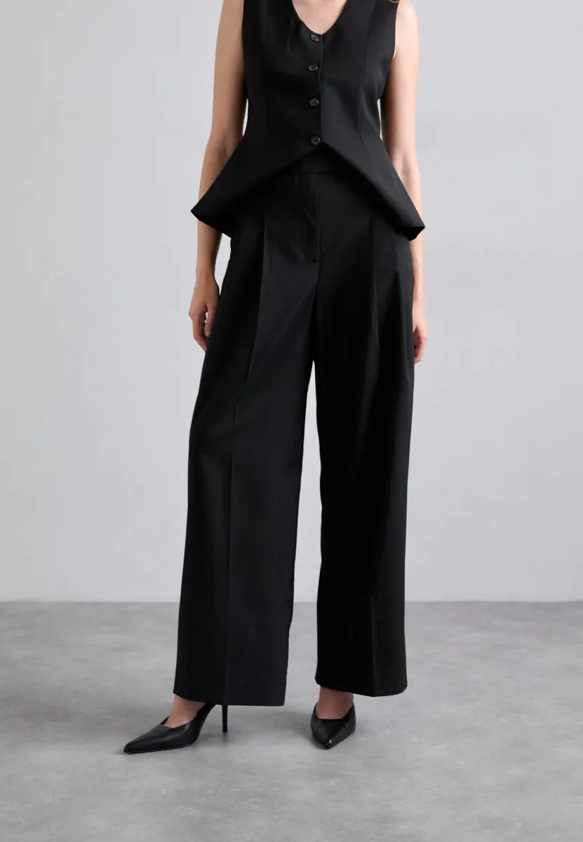 CYMBARIA - Stoffhose - black