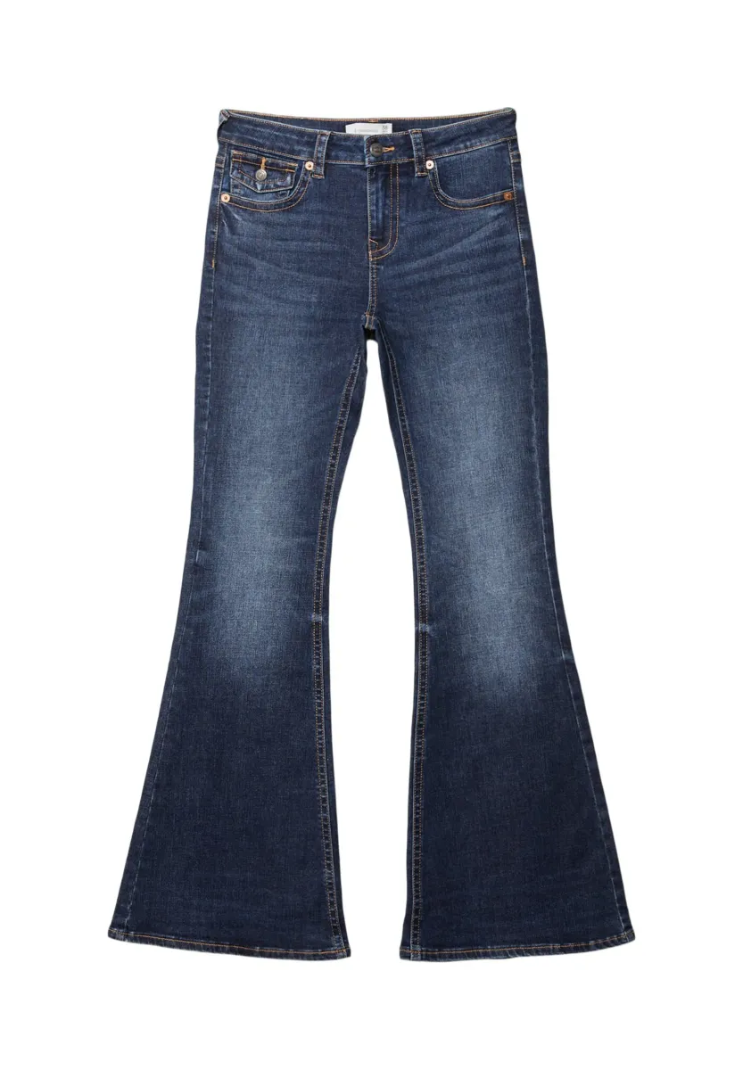 D04 - Flared Jeans - blue denim