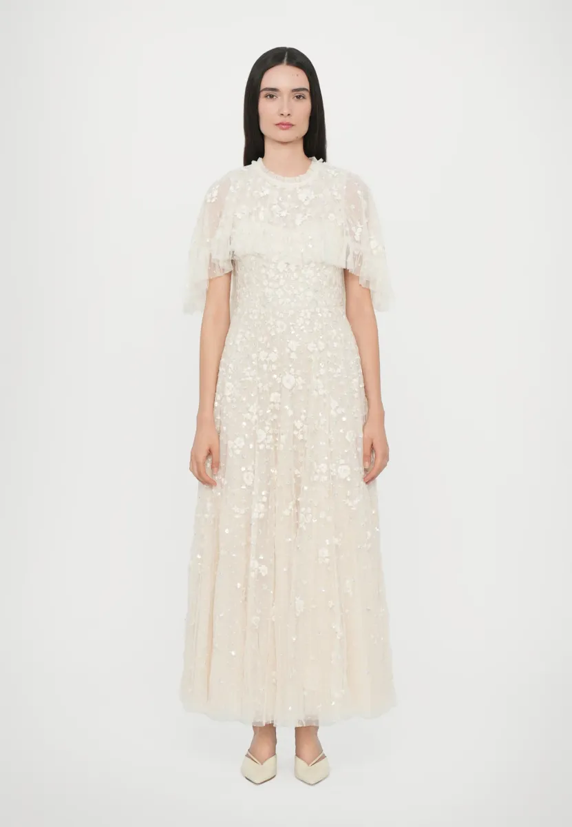 DAHLIA DITSY SHORT CAPE ANKLE GOWN - Ballkleid - cream