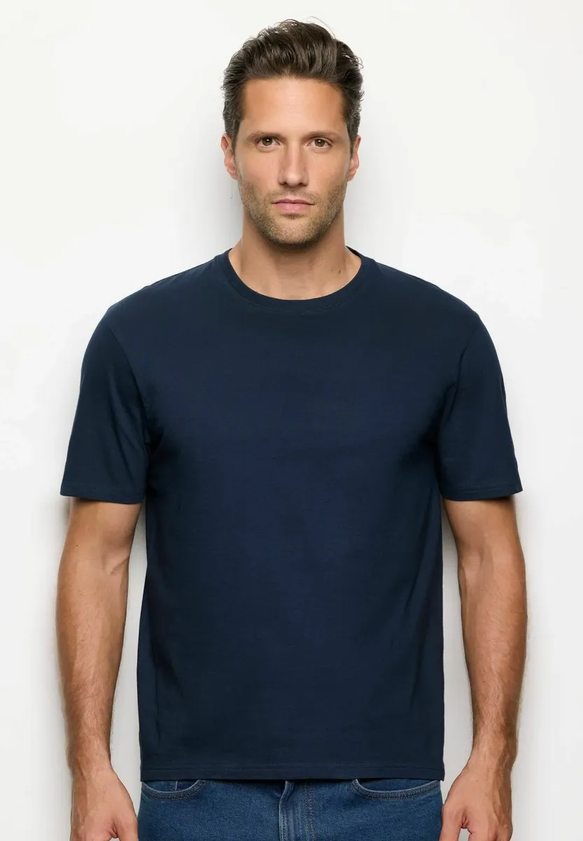 DAILY 3 MULTIPACK - T-Shirt basic - dark blue (plain)