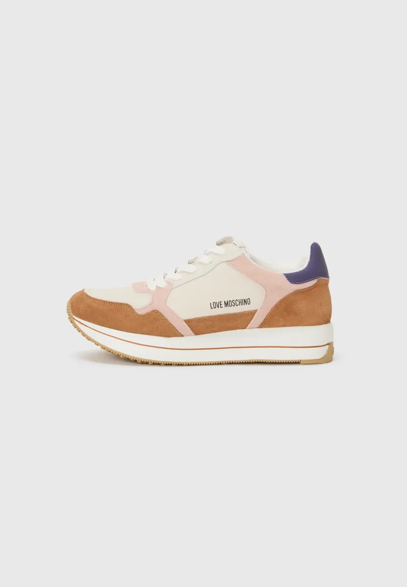 DAILY RUNNING - Sneaker low - moon/cognac/pink/indigo