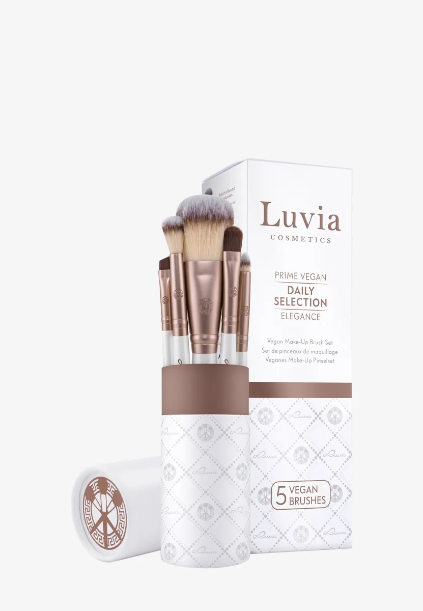 DAILY SELECTION - Pinsel-Set - pearl white/coffee brown