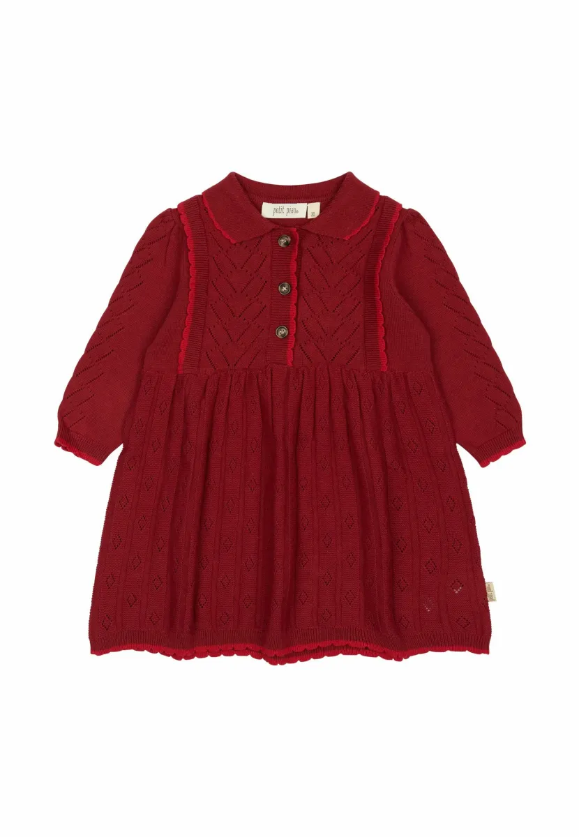DAIMI - Strickkleid - biking red
