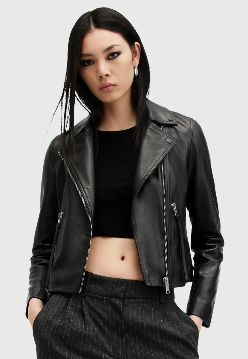 DALBY - Lederjacke - black